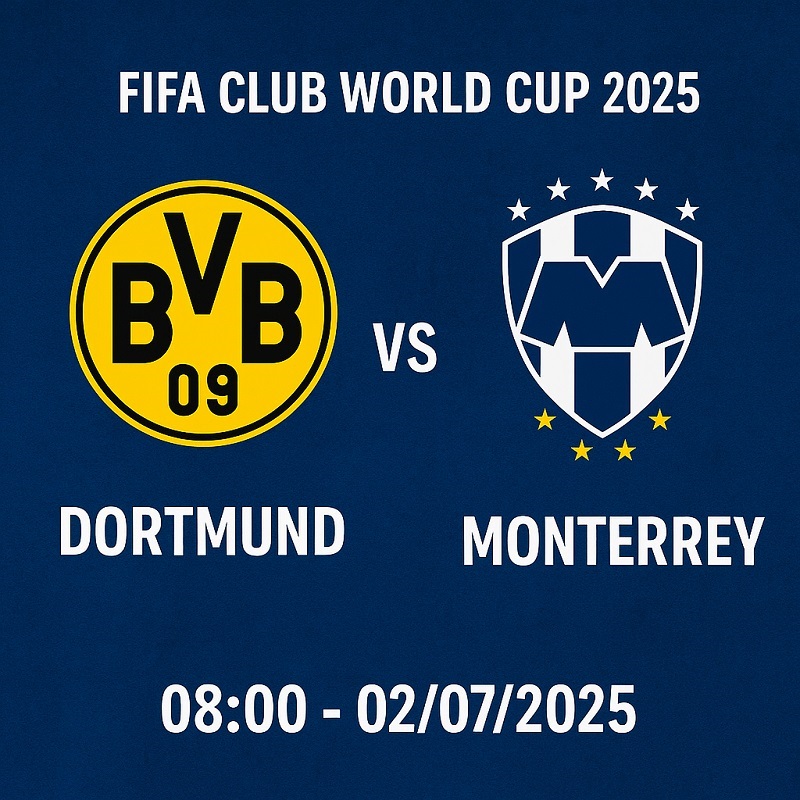 Dortmund vs Monterrey 02-07-2025