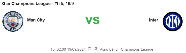 Man City vs Inter Milan